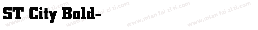 ST City Bold字体转换